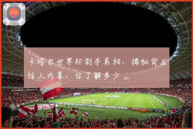 卡塔尔世界杯剥夺真相，揭秘背后惊人内幕，你了解多少